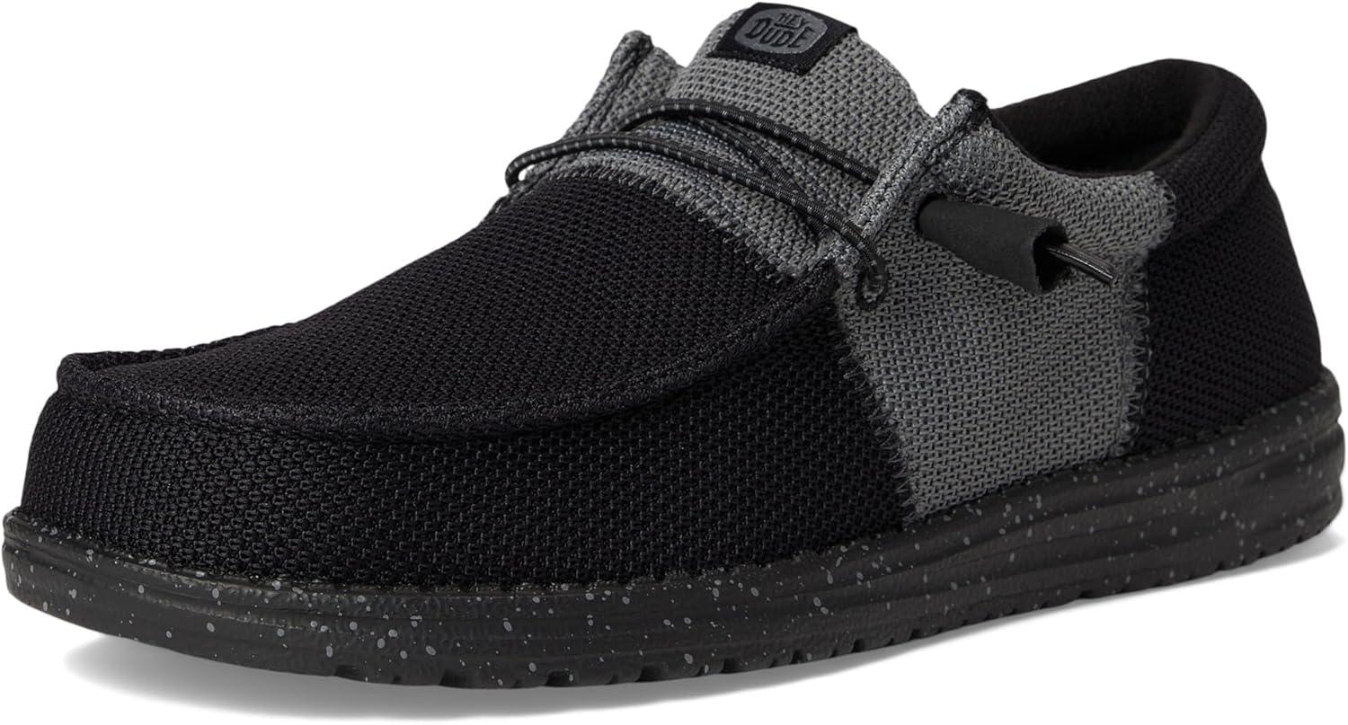 imageHey Dude Mens Wally Tri Varsity Mesh LoaferBlackGrey