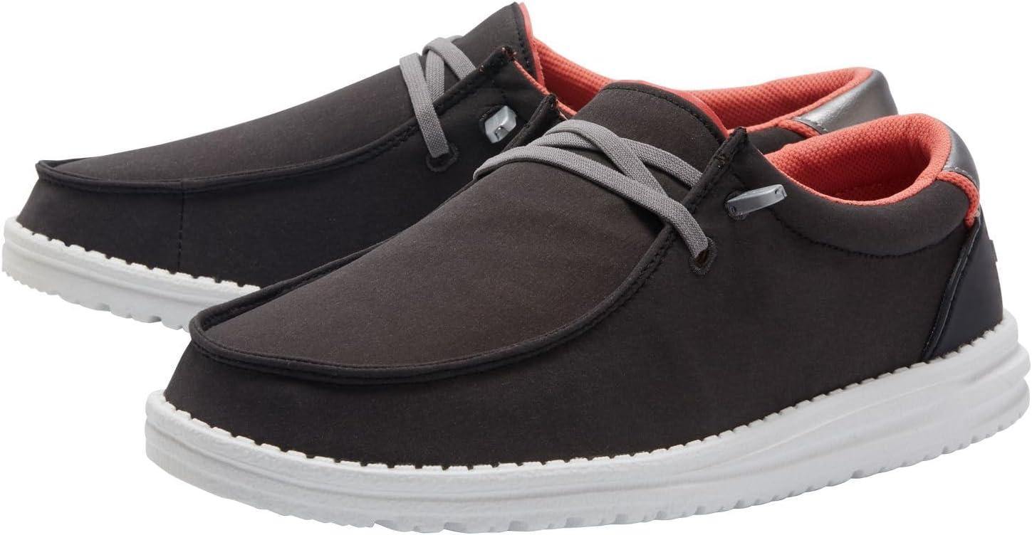 imageHey Dude Womens Lily Multiple Colors Womens Shoes Womens Lace Up Loafers Comfortable ampamp LightWeightAdv Black