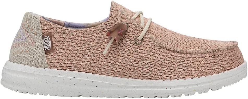 imageHey Dude Womens Lily Multiple Colors Womens Shoes Womens Lace Up Loafers Comfortable ampamp LightWeightPink Salt