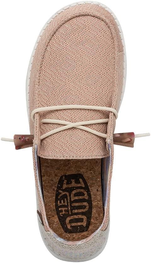 imageHey Dude Womens Lily Multiple Colors Womens Shoes Womens Lace Up Loafers Comfortable ampamp LightWeightPink Salt