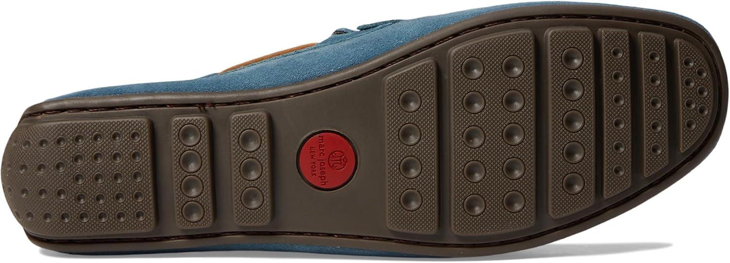 imageMens Genuine Leather Casual Slip On Venetian LoafersAtlantic Blue Suede