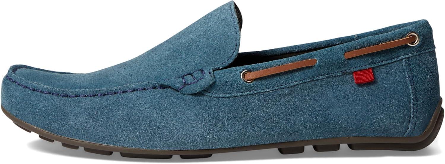 imageMens Genuine Leather Casual Slip On Venetian LoafersAtlantic Blue Suede