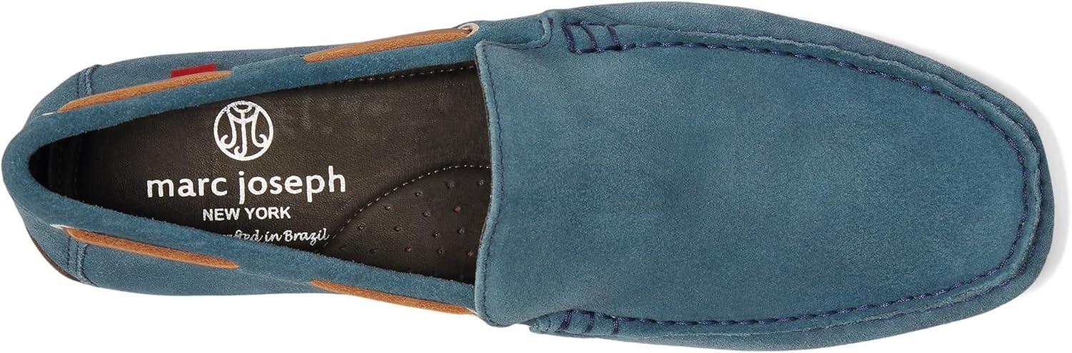 imageMens Genuine Leather Casual Slip On Venetian LoafersAtlantic Blue Suede