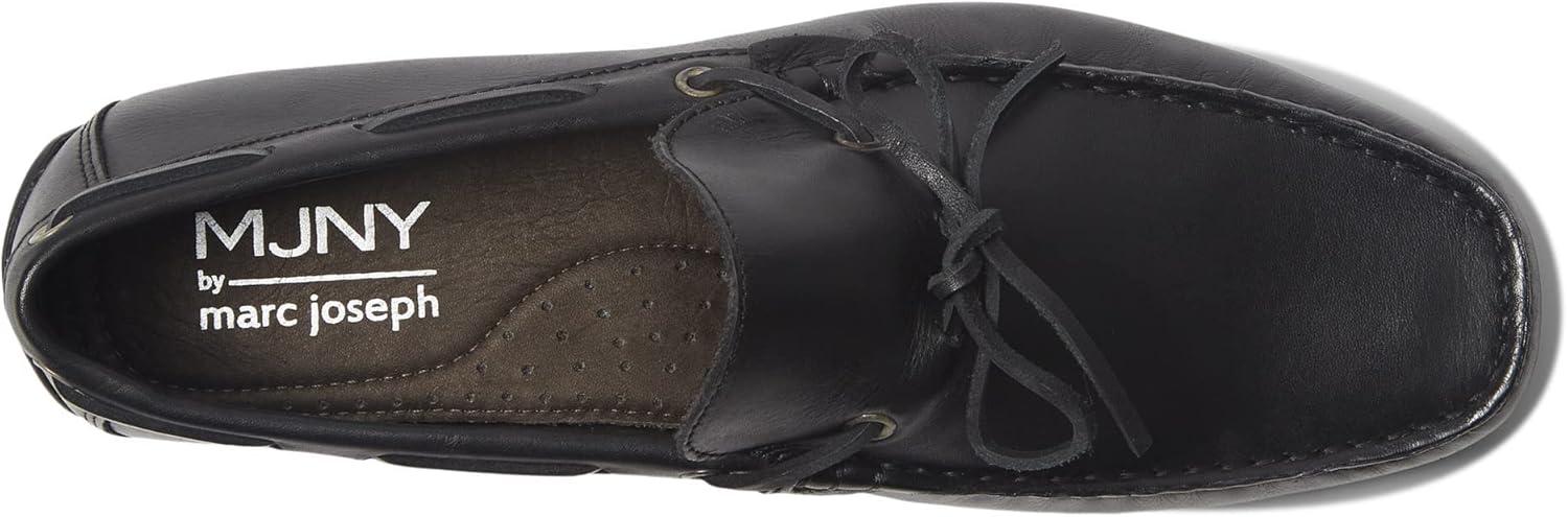 imageMens Genuine Leather Casual Slip on TieBow LoafersBlack Napa