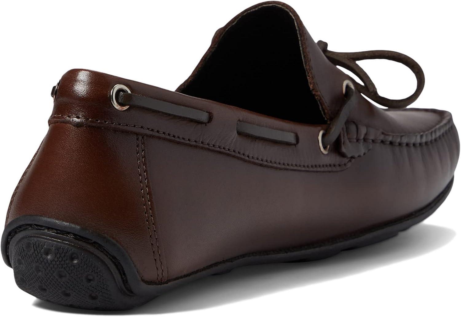 imageMens Genuine Leather Casual Slip on TieBow LoafersBrown Napa