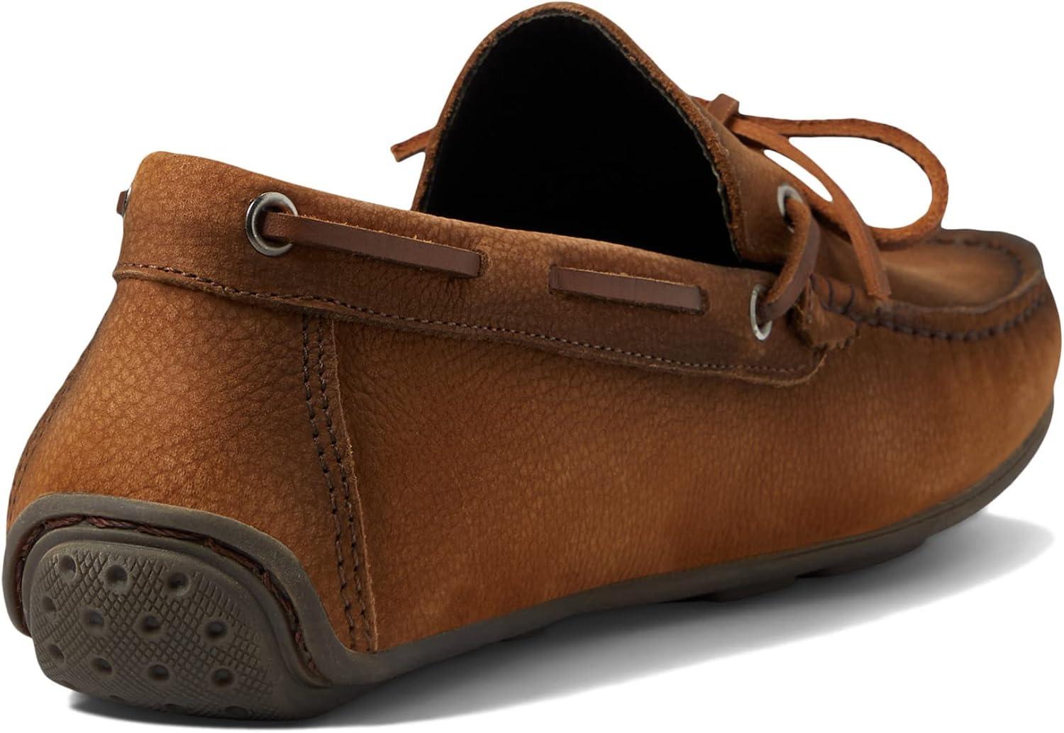 imageMens Genuine Leather Casual Slip on TieBow LoafersHavana Nubuck Grainy