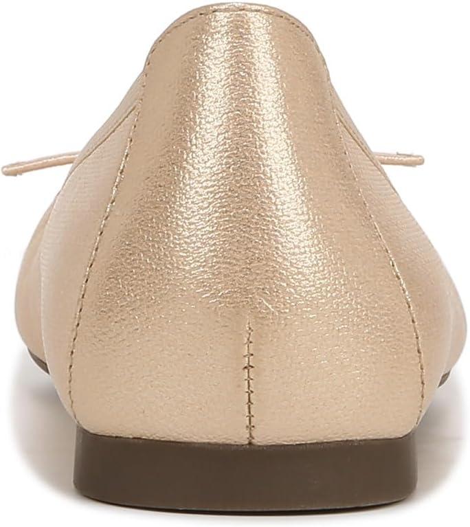 imageVionic Womens Amorie Skimmers Ballet FlatGold Shimmer Embroidered Leather