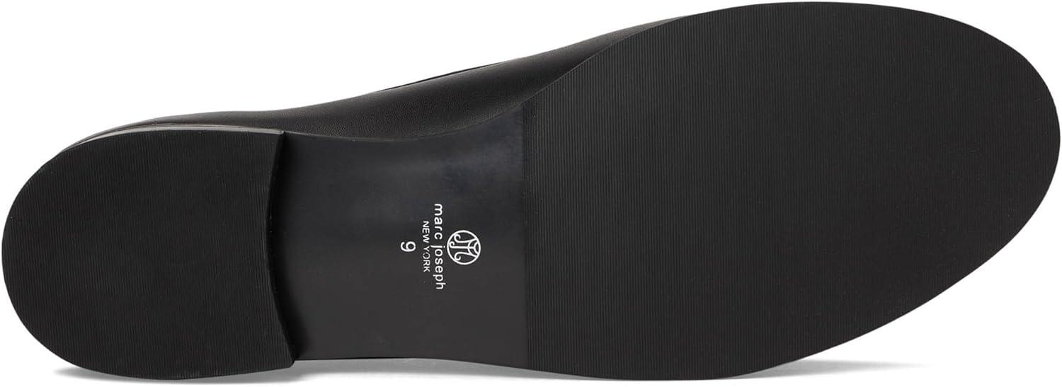 imageWomens Genuine Leather Comfort Slip on Penny LoafersBlack Napa