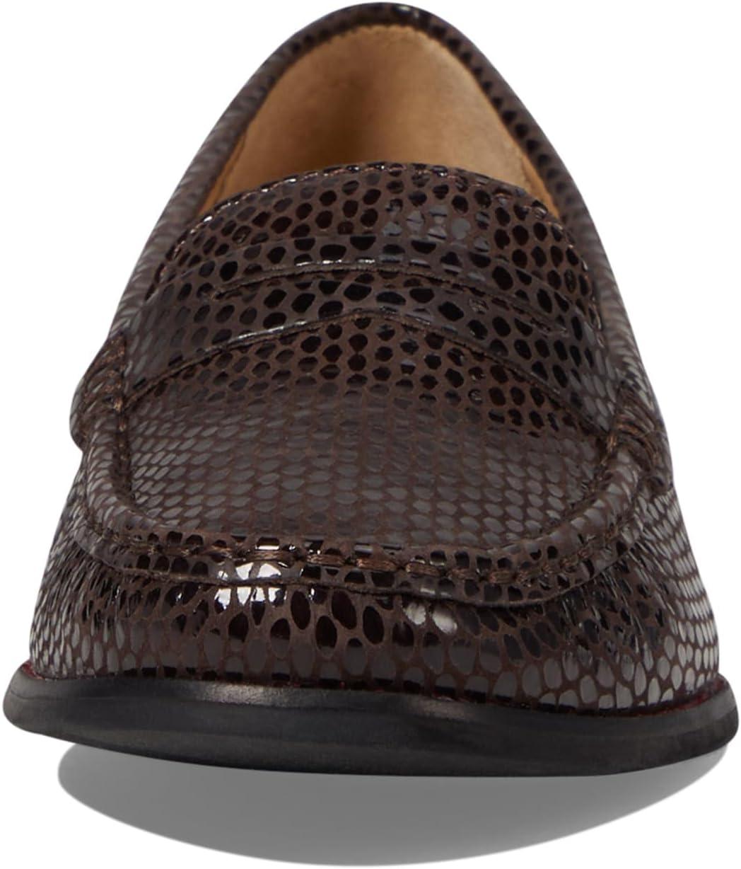 imageWomens Genuine Leather Comfort Slip on Penny LoafersHickory Snake