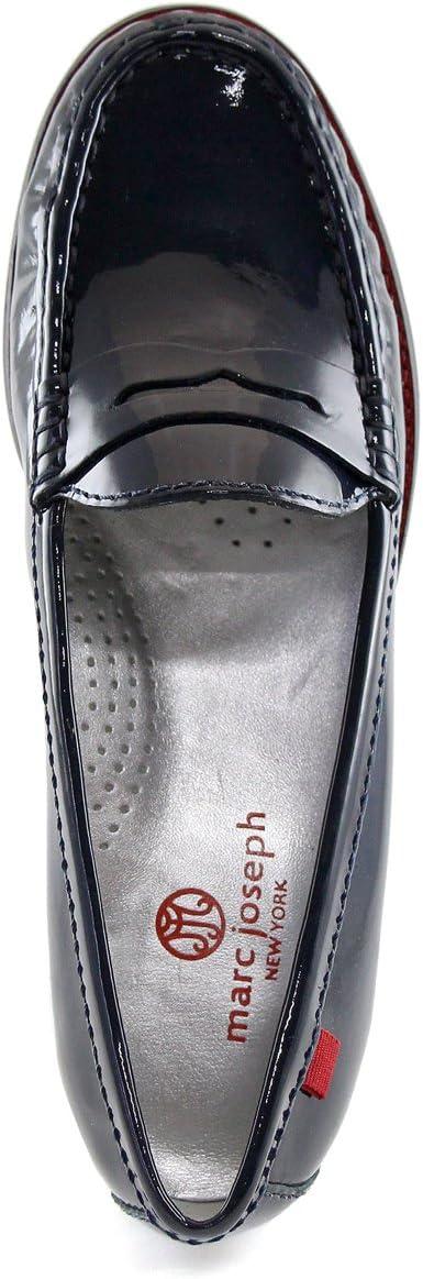 imageWomens Genuine Leather Comfort Slip on Penny LoafersNavy Patent