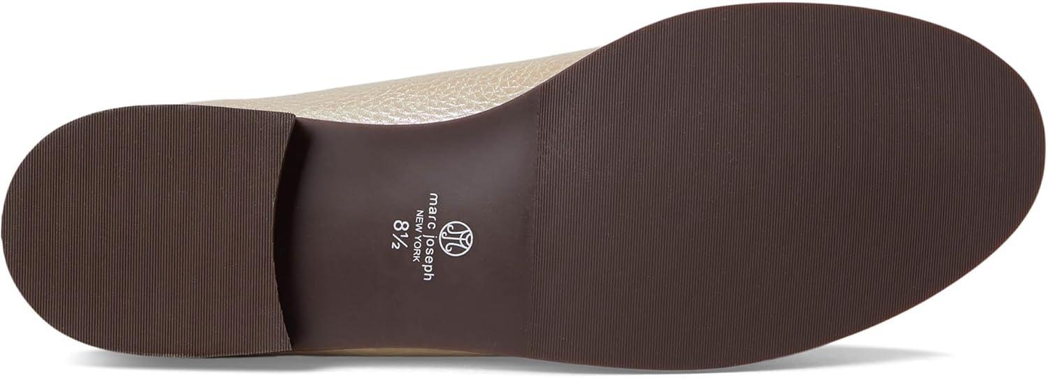 imageWomens Genuine Leather Comfort Slip on Penny LoafersOpal Glow Grainy