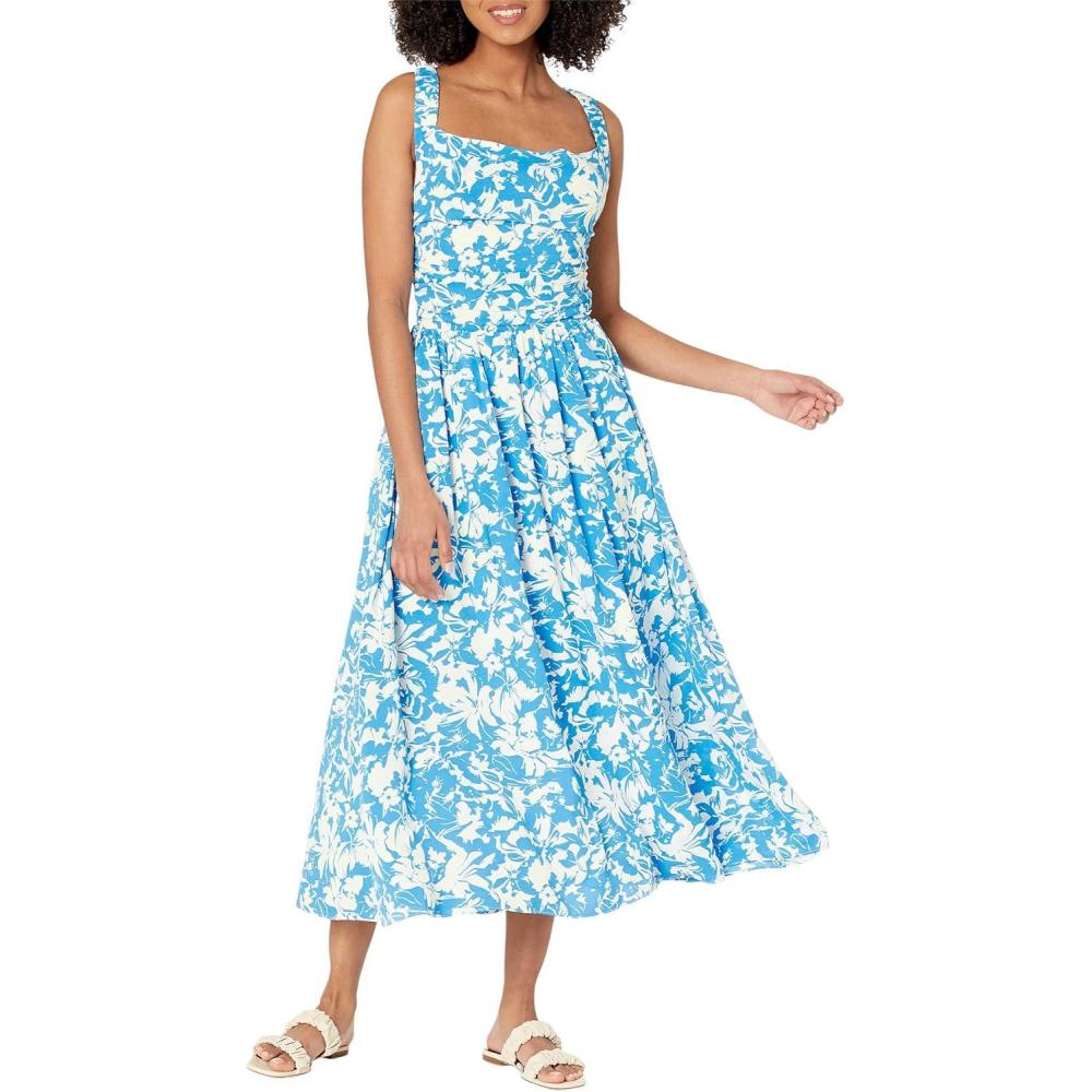 imageEnglish Factory Floral CrossBack Maxi Dress Blue MD