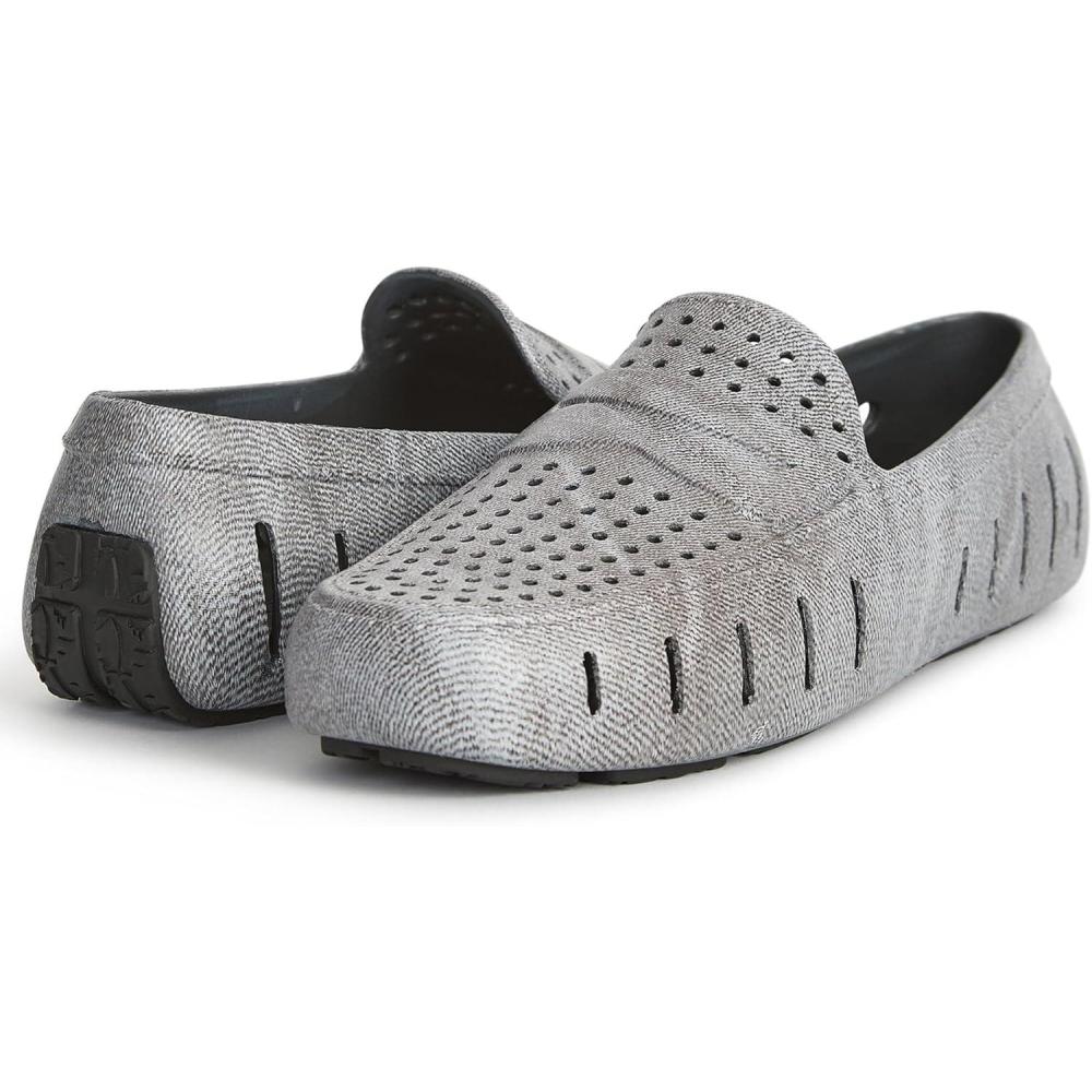 imageFloafers Mens Country Club Driver PrintBlack Denim