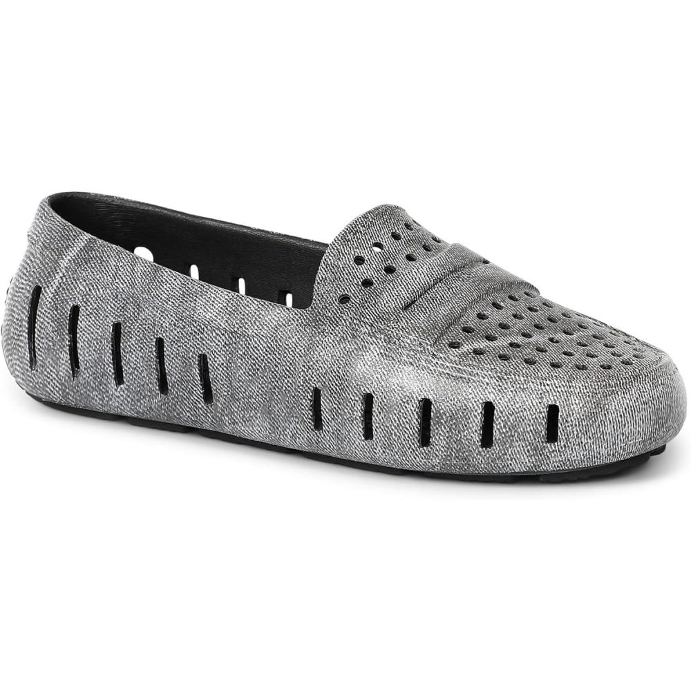 imageFloafers Womens Posh Driver Print Boat ShoeBlack Denim