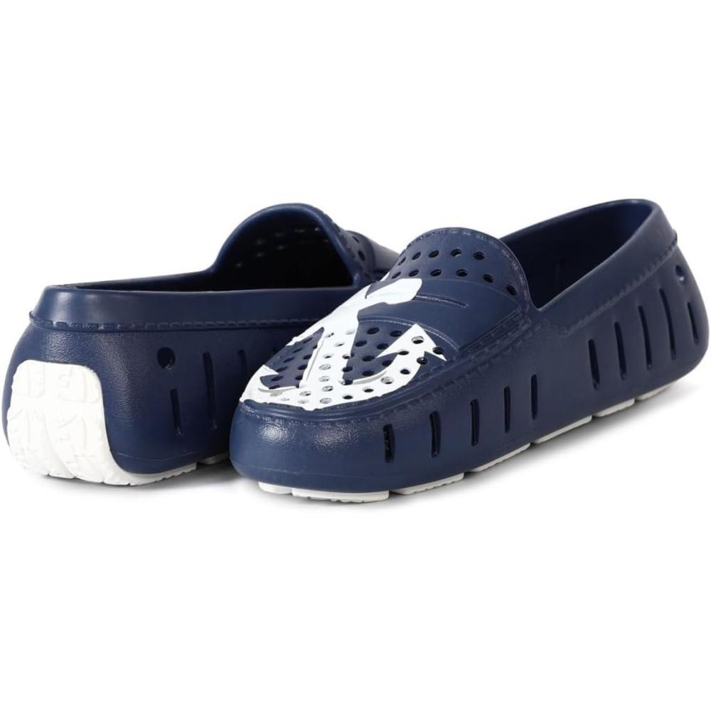 imageFloafers Womens Posh Driver Print Boat ShoeNavyWhite Anchor