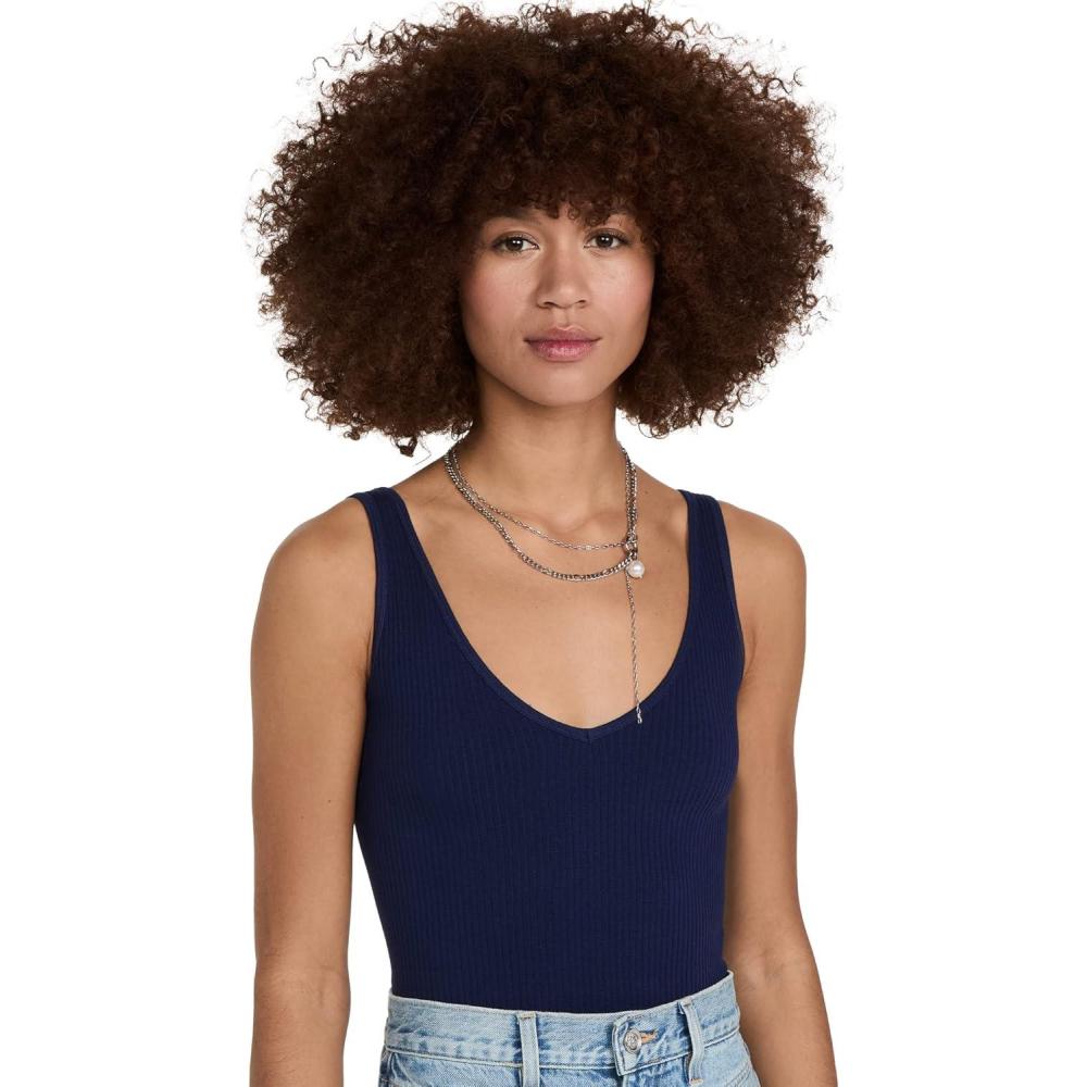imageFree People Womens Solid Rib BramiNavy