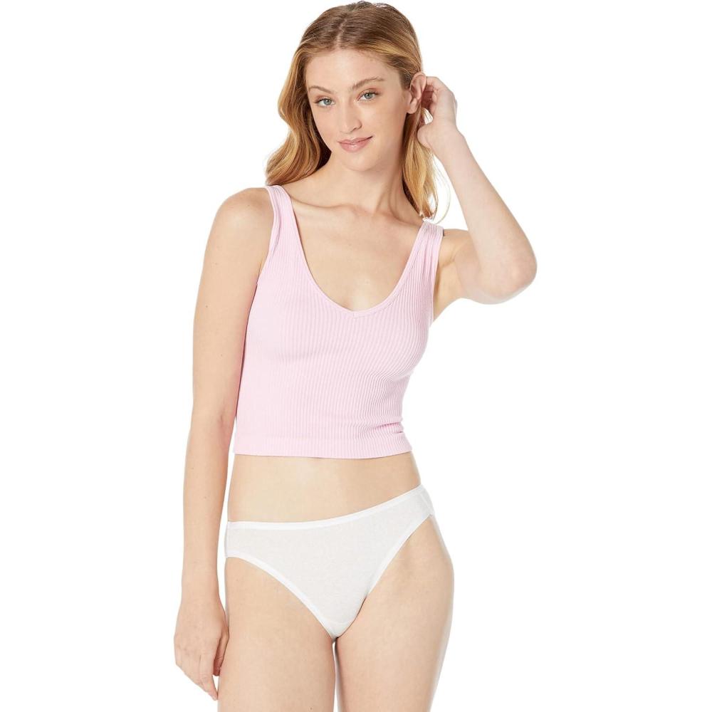 imageFree People Womens Solid Rib BramiPink Sky