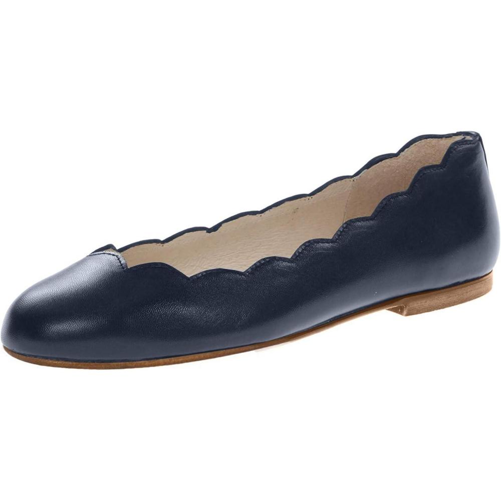 imageFrench Sole FSNY Womens Jigsaw Ballet FlatNavy Nappa