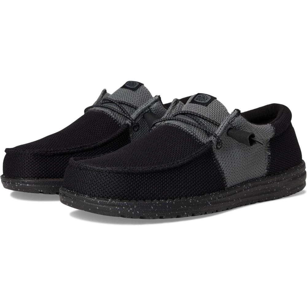 imageHey Dude Mens Wally Tri Varsity Mesh LoaferBlackGrey