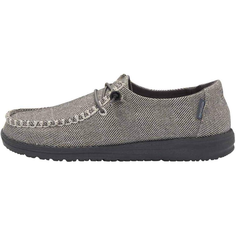 imageHey Dude Womens Lily Multiple Colors Womens Shoes Womens Lace Up Loafers Comfortable ampamp LightWeightHerringbone Grey