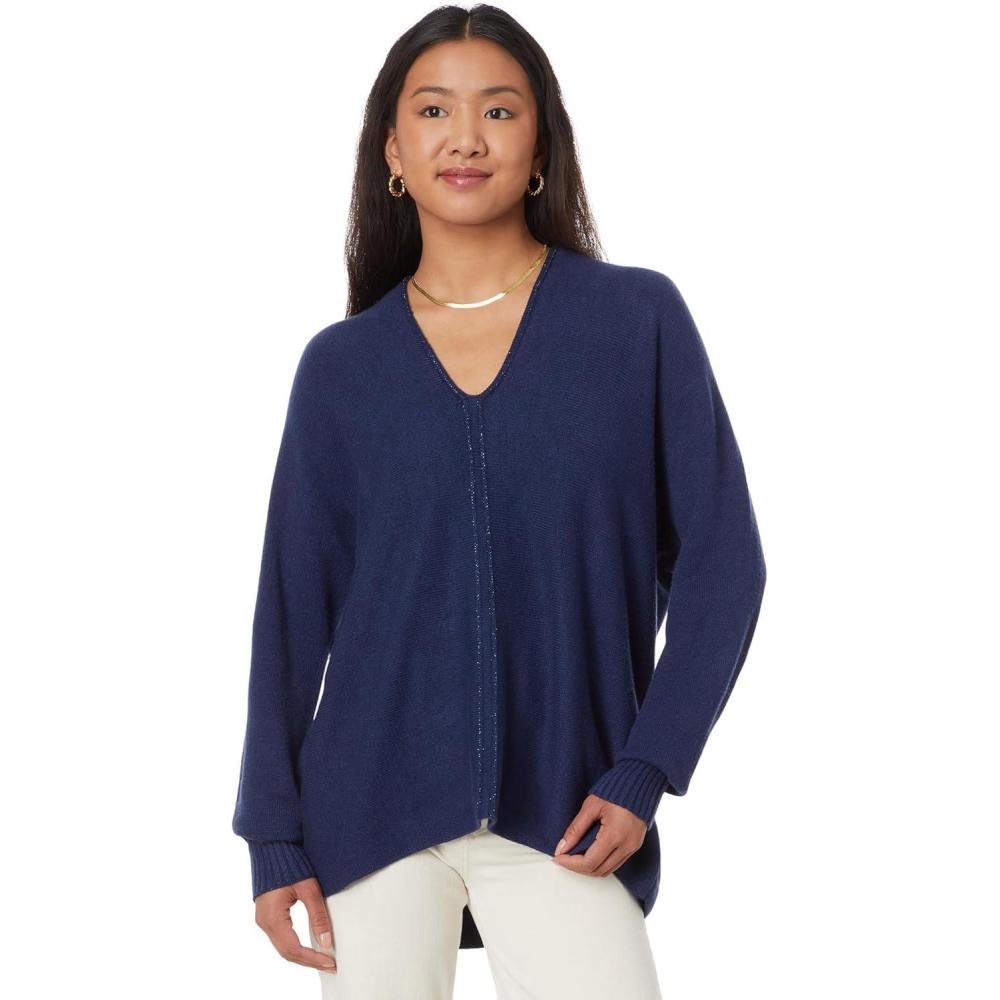 imageLilly Pulitzer Womens Sevie SweaterLow Tide Navy