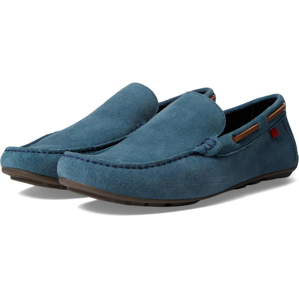 imageMens Genuine Leather Casual Slip On Venetian LoafersAtlantic Blue Suede