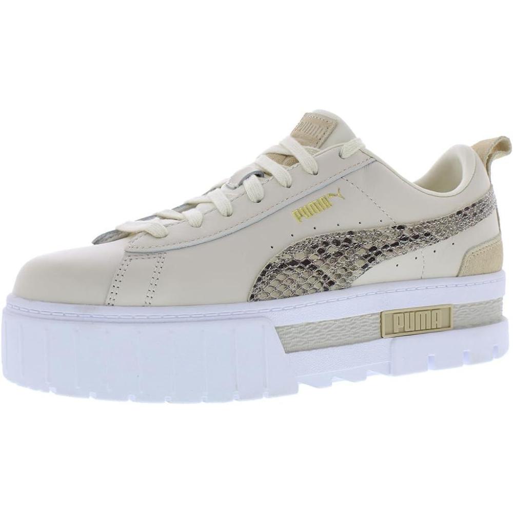 imagePUMA Womens Mayze Classic Platform Sneakers Shoes Casual  WhiteAlpine Snow