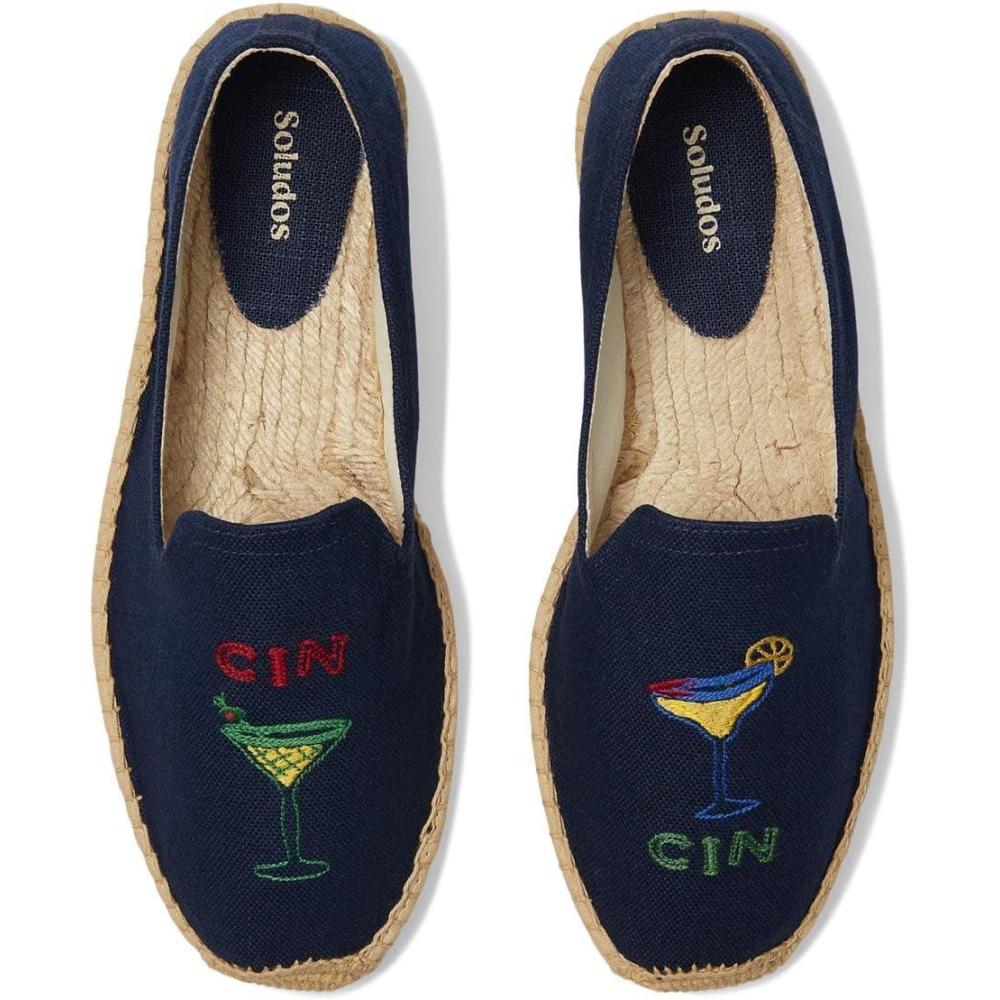 imageSoludos Mens Smoking Slipper EspadrillesCin CinArmada Blue