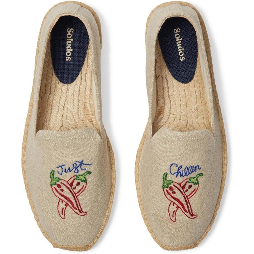 imageSoludos Mens Smoking Slipper EspadrillesJust ChillinNatural Undyed