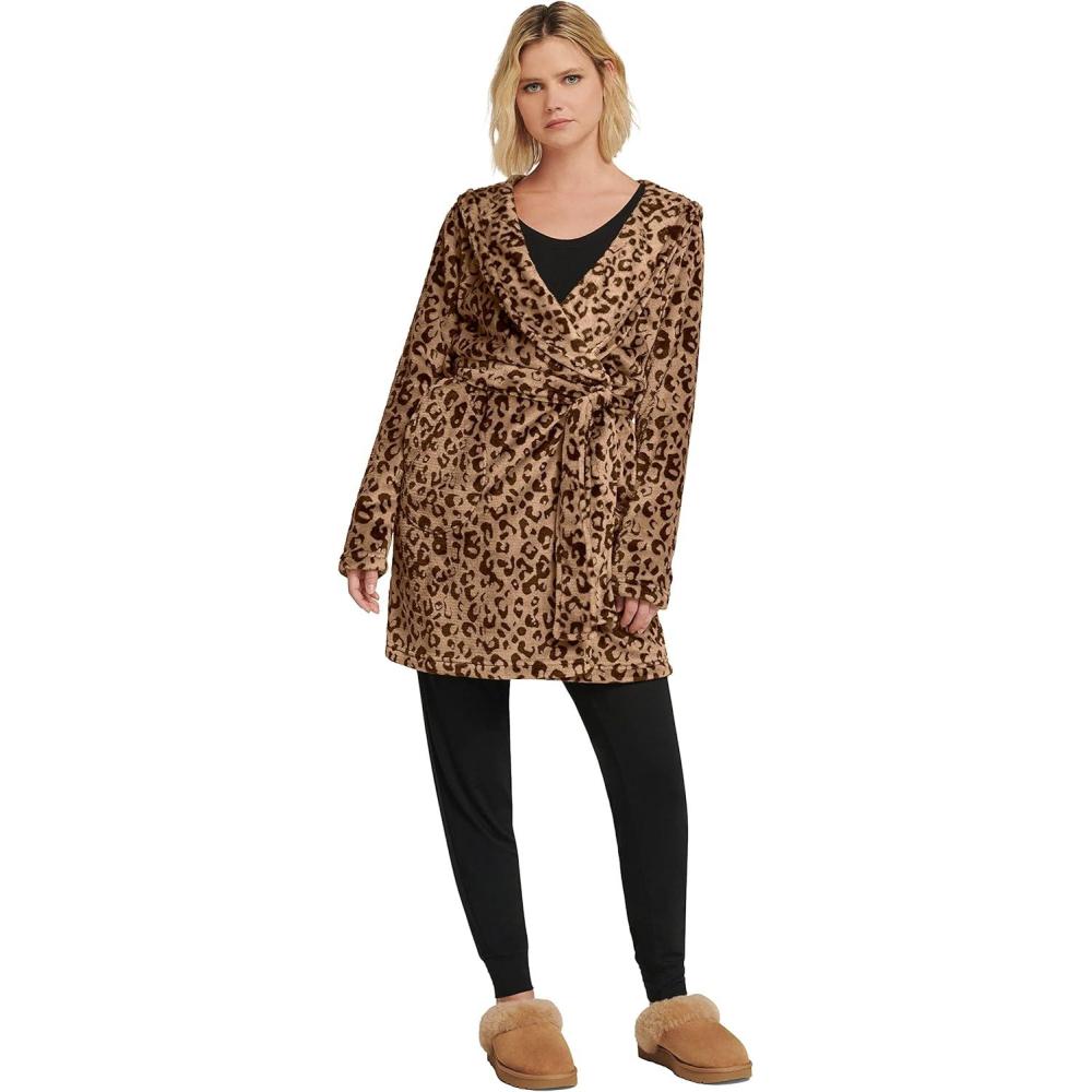 imageUGG Womens Zorrah Studs BOOT Black Leather Size 55Live Oak Leopard