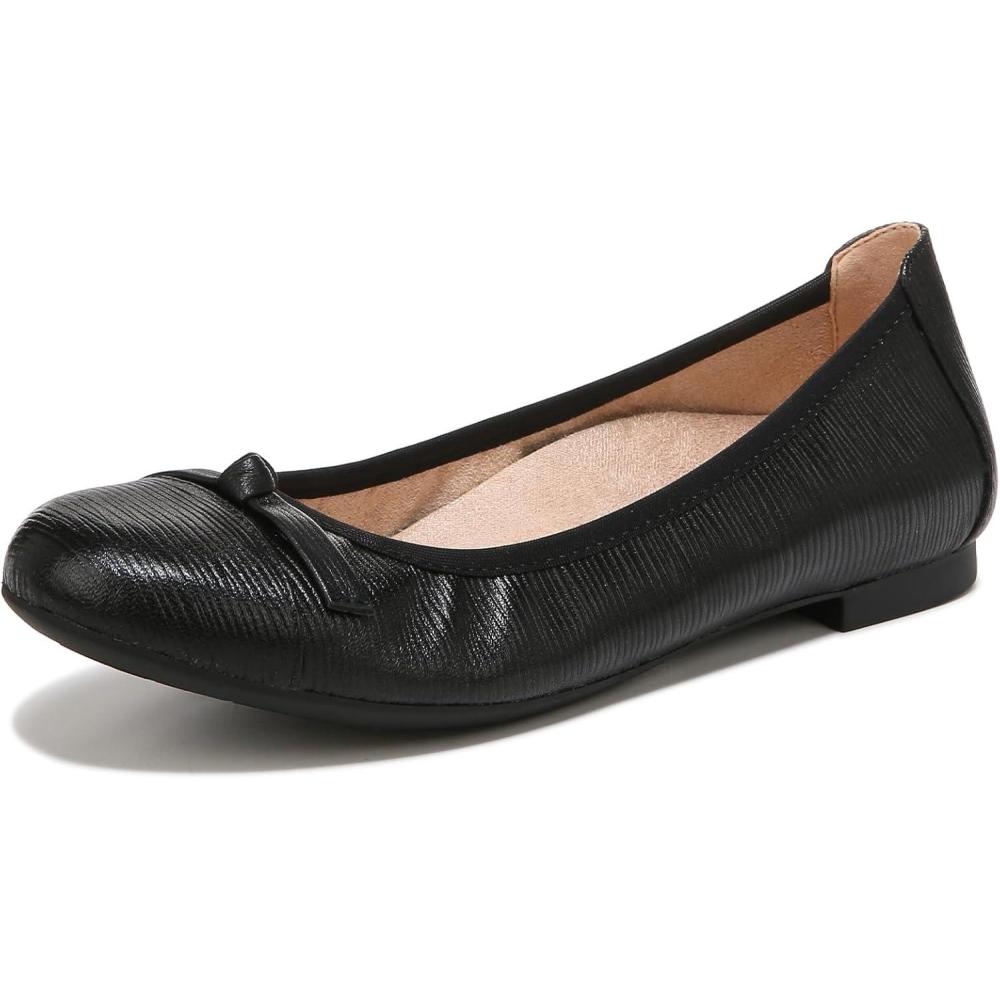 imageVionic Womens Amorie Skimmers Ballet FlatBlack Wavy