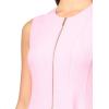 Calvin Klein Women’s Zipper Front Aline Dress(Azalea/Cream)