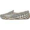 Floafers Women’s Posh Driver Print Boat Shoe(Cream Black Houndstooth)