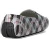 Floafers Women’s Posh Driver Print Boat Shoe(Grey Multi Plaid/Black)