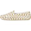 Floafers Women’s Posh Driver Print Boat Shoe(White Rope/Cream)