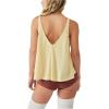 Free People Dani Tank Top for Women – Thin Shoulder Straps with Sleeveless Construction, and Lightweight Slouchy Fit Tank(Golden Haze)