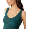 Free People Womens Solid Rib Brami(Forest Pool)