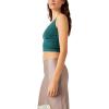 Free People Womens Solid Rib Brami(Forest Pool)