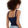 Free People Womens Solid Rib Brami(Navy)