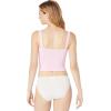 Free People Womens Solid Rib Brami(Pink Sky)