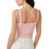 Free People Womens Solid Rib Brami(Sugar Shock)