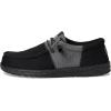 Hey Dude Men’s Wally Tri Varsity Mesh Loafer(Black/Grey)