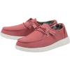 Hey Dude Women’s Lily Multiple Colors | Women’s Shoes | Women’s Lace Up Loafers | Comfortable & Light-Weight(Red)