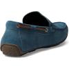 Men’s Genuine Leather Casual Slip On Venetian Loafers(Atlantic Blue Suede)