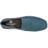 Men’s Genuine Leather Casual Slip On Venetian Loafers(Atlantic Blue Suede)