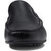 Men’s Genuine Leather Casual Slip On Venetian Loafers(Black Grainy)