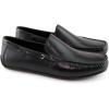 Men’s Genuine Leather Casual Slip On Venetian Loafers(Black Napa)
