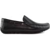 Men’s Genuine Leather Casual Slip On Venetian Loafers(Black Napa)
