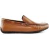 Men’s Genuine Leather Casual Slip On Venetian Loafers(Tan Napa)