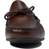 Men’s Genuine Leather Casual Slip on Tie-Bow Loafers(Brown Napa)